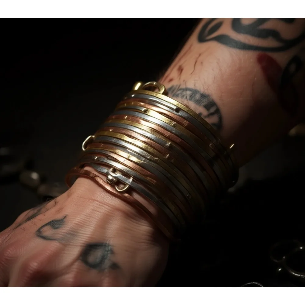 

Металлические браслеты-манжеты в стиле бохо для женщин, серебристые, золотистые, многоцветные, медные