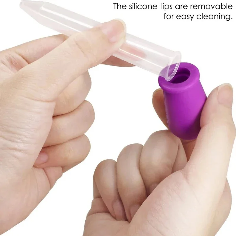 3-21pcs 5ml Small Silicone Plastic Pipette Dropper Feeding Medicine Liquid Eye Ear Pipette Dropper Lab Experiment Toys Gift view 4