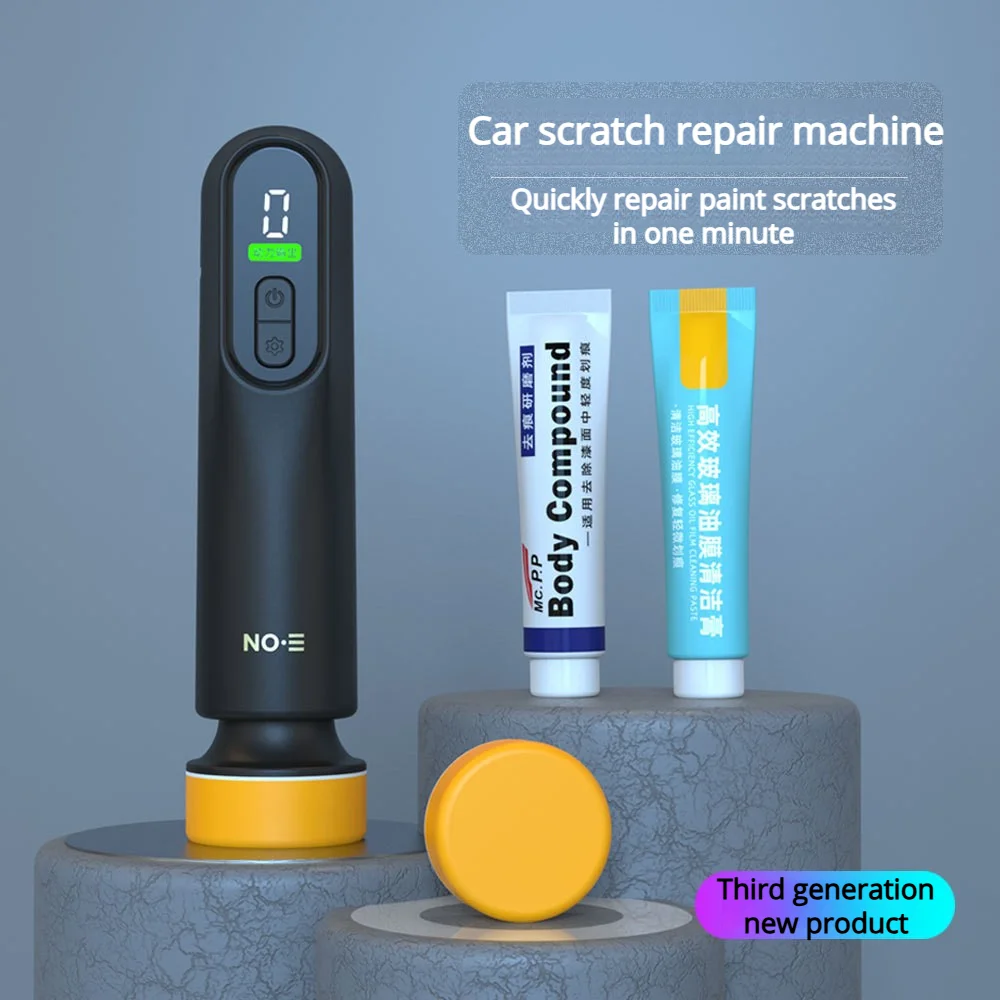 نموذج جديد سيارة الملمع يده آلة تلميع لاسلكية نافذة السيارة زجاج زجاج فيلم النفط آلة تنظيف الصبح Repai #1