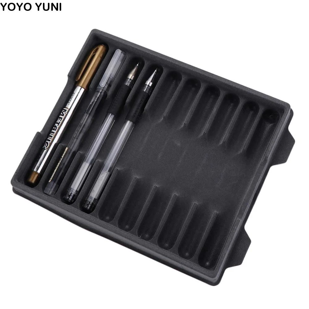 Transparent Fountain Pen Box Storage Case Hold 10 Pens Pen Organizer Box Stationery Pen Collector Pens Display Case