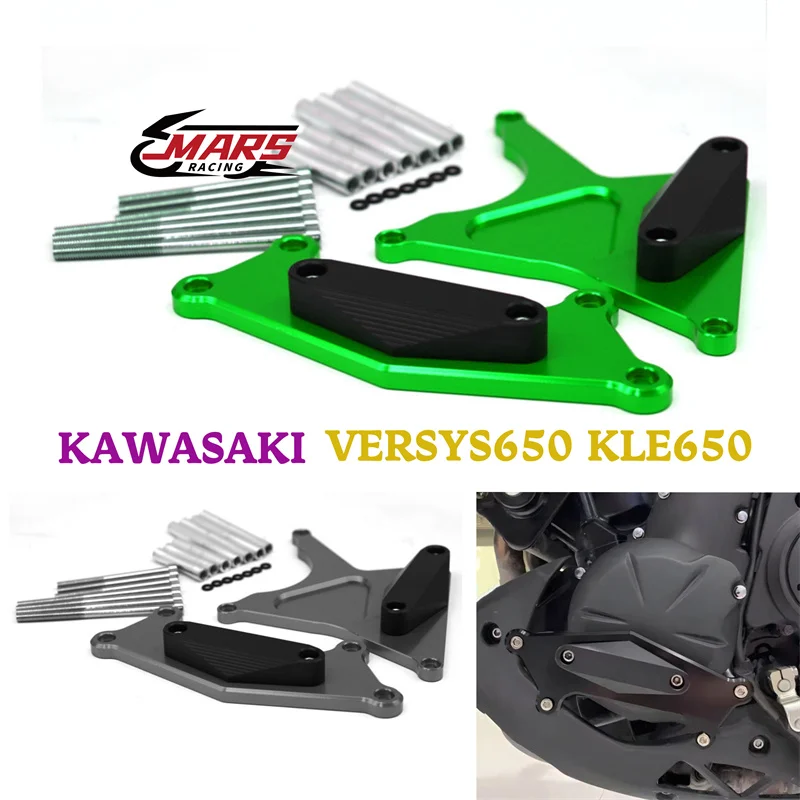 

For KAWASAKI VERSYS650 KLE650 2006 2007 2008 2009 - 2020 Motorcycle Accessories Engine Frame Sliders Anti Fall Crash Protection