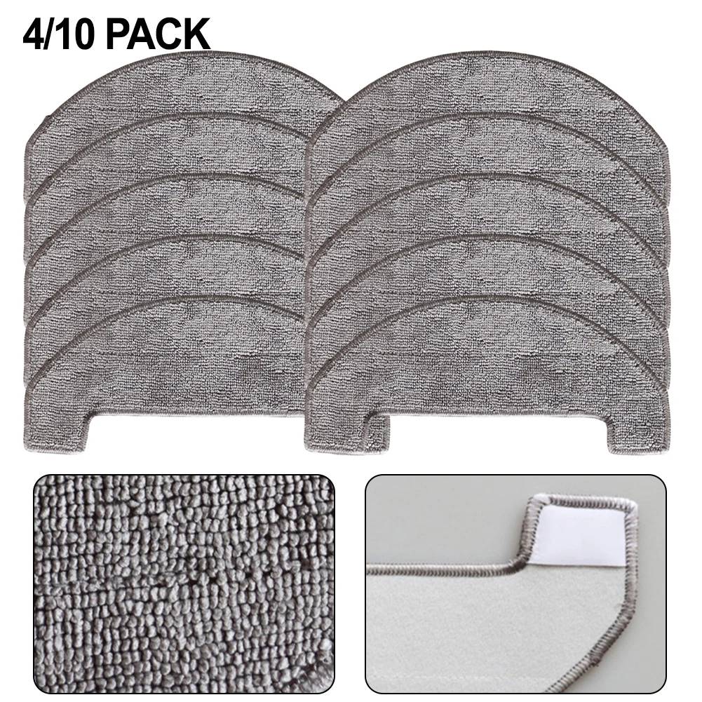 

For Uninell UR3 Robotic Vacuum Cleaner 4/10pcs Washable Reusable Mop Cloths Set Replacement Parts