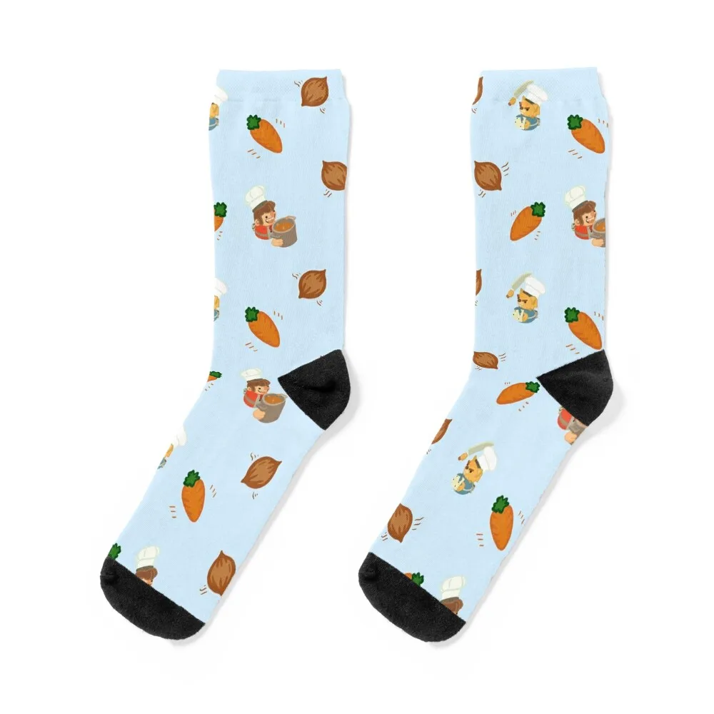 Cooking Stress 2 (Carrots and Onions) Socks FASHION colored cotton Toe sports Socks For Girls Men's