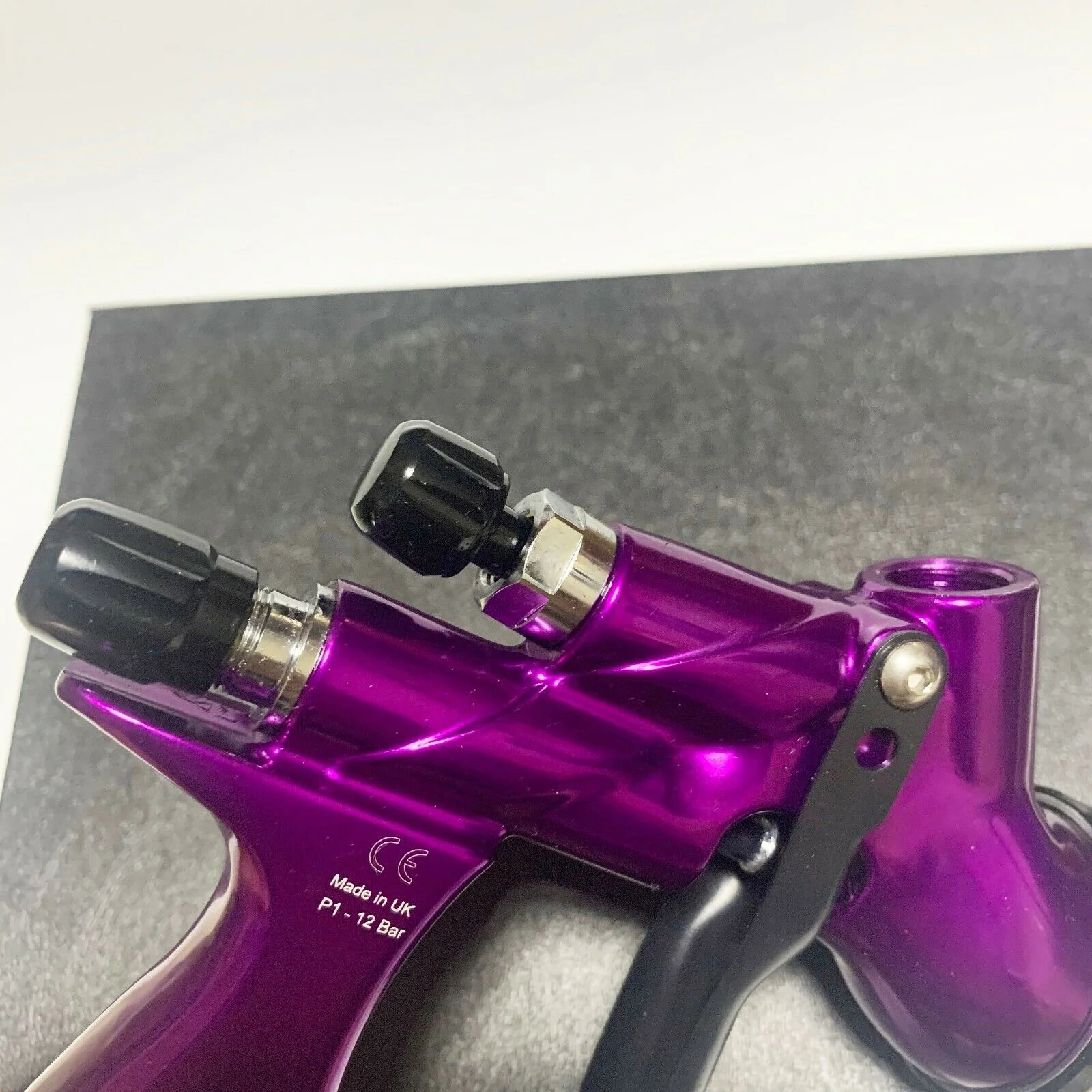 1.3mm Nozzle Car Paint Tool Pistol 600 ML HVLP Devwblss Purple Spray Gun（Quick delivery）