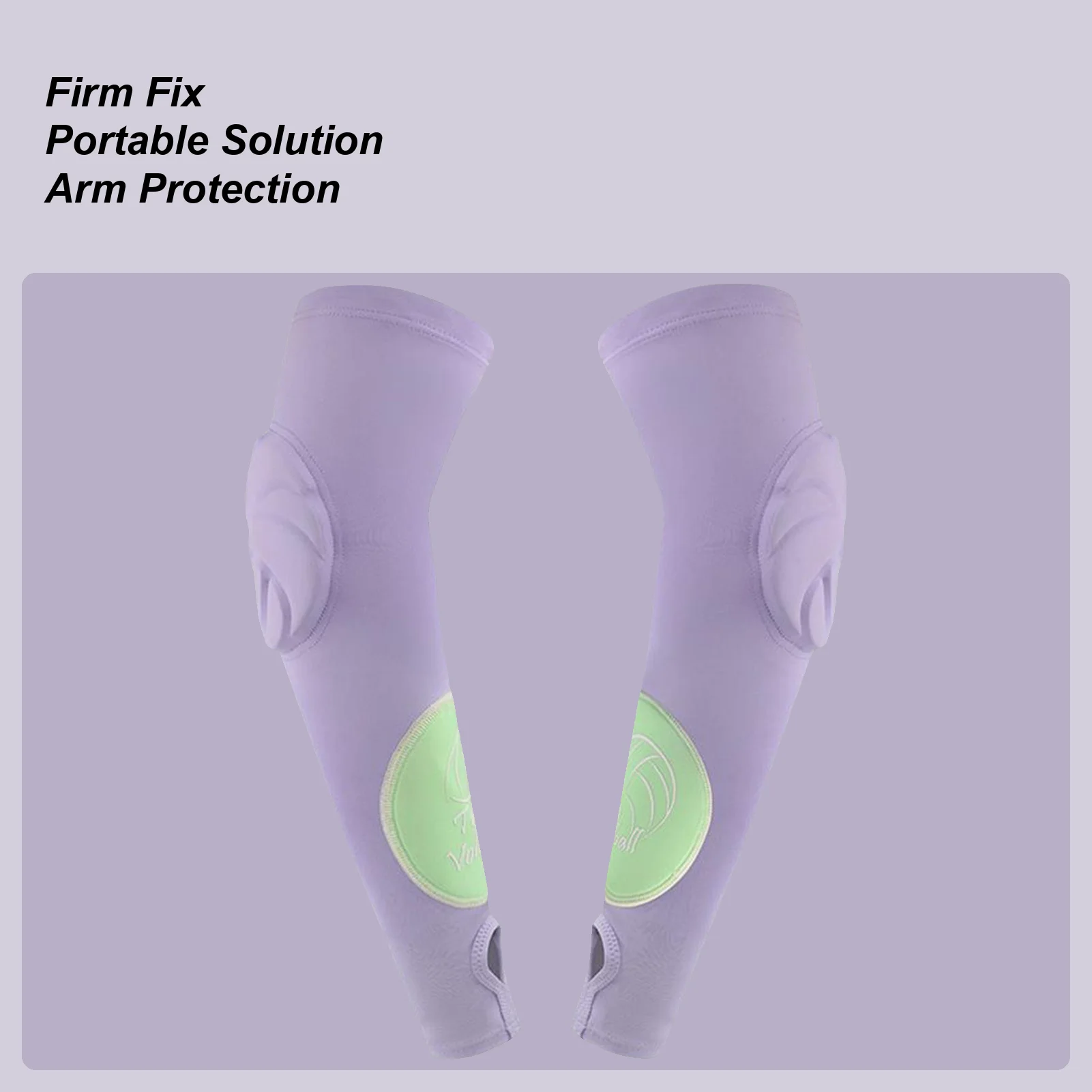 

Волейбольные рукава для девочек-подростков, комплект из 2 предметов, рукава для предплечья, защита для рук с защитными подушечками и отверстием для большого пальца для подростков и взрослых