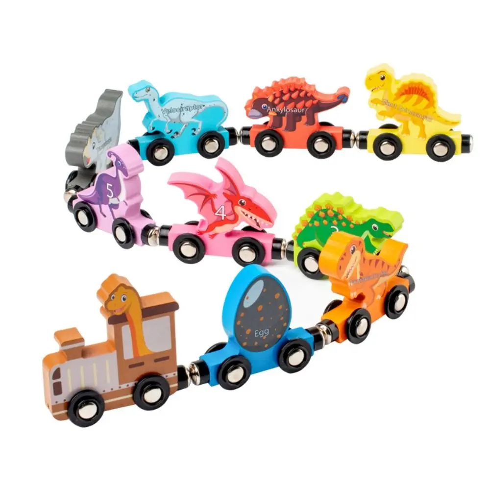 

Number /Animal/Fruits/Dinosaur Magnetic Wooden Train Toys Educational Montessori Number Train Set