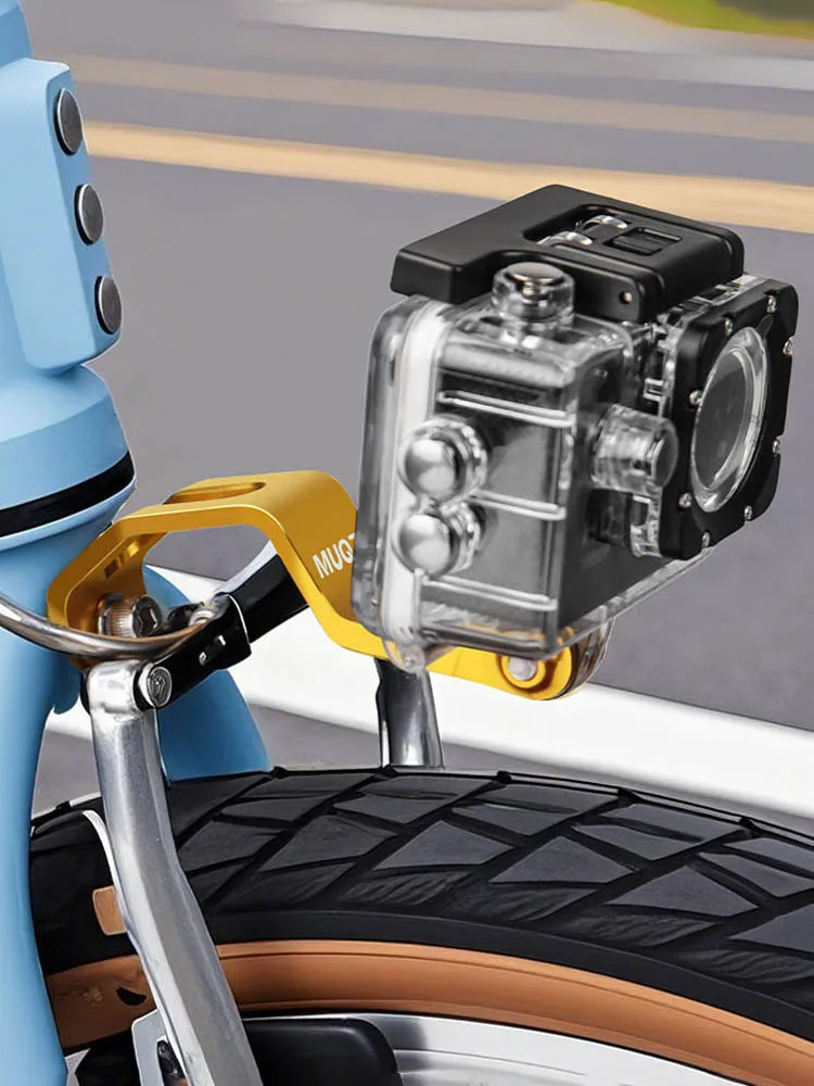 AliExpress NONE Bicycle Front Light Mount Bracket Aluminum Alloy Bike Headlight Mount Folding Bike Fork Mount for Flashlight Sport Camera