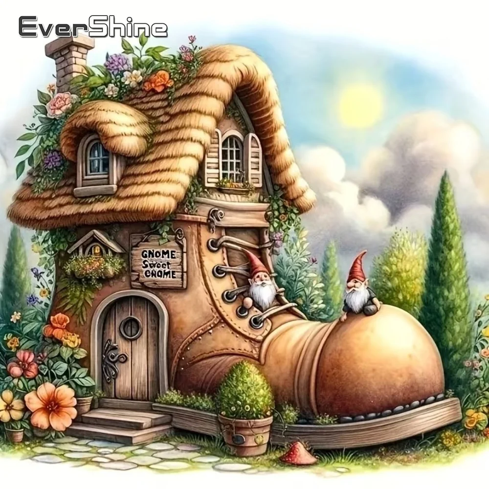 EverShine Diamant-Mosaik Hausschuh-Bild Strass-Malerei Landschaft Abstrakt DIY Stickerei Wohnzimmer Kunsthandwerk