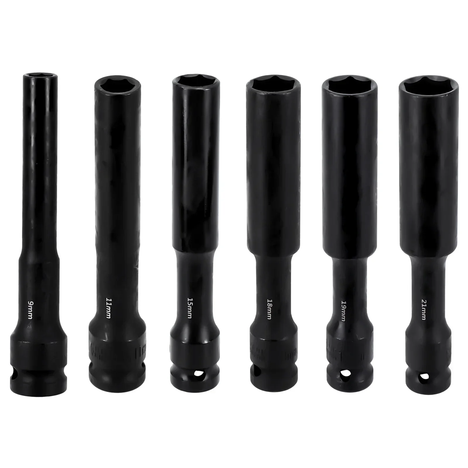 128mm Deep Impact Socket 1/2'' Drive Hub Nuts Flywheel Hexagon Wrench Hex Socket Head 7-24mm Adapter Spanner Converter