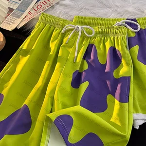 Calça de pijama Patrick Star masculina e feminina, do mesmo estilo, shorts caseiros, moletom solto, calça casual de casal para praia, verão 10 principais vendas bob esponja pants - №8
