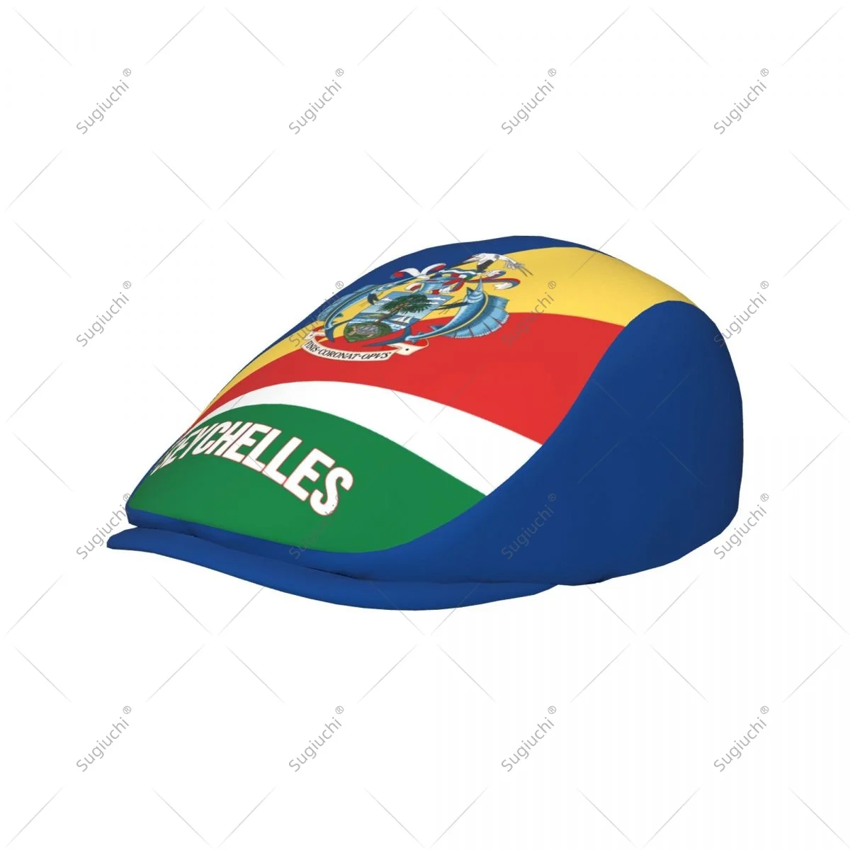 Forward cap Seychelles Flag Men Women Flat Newsboy Driving Hat Cap Short Brim for Driving Daily visors hat