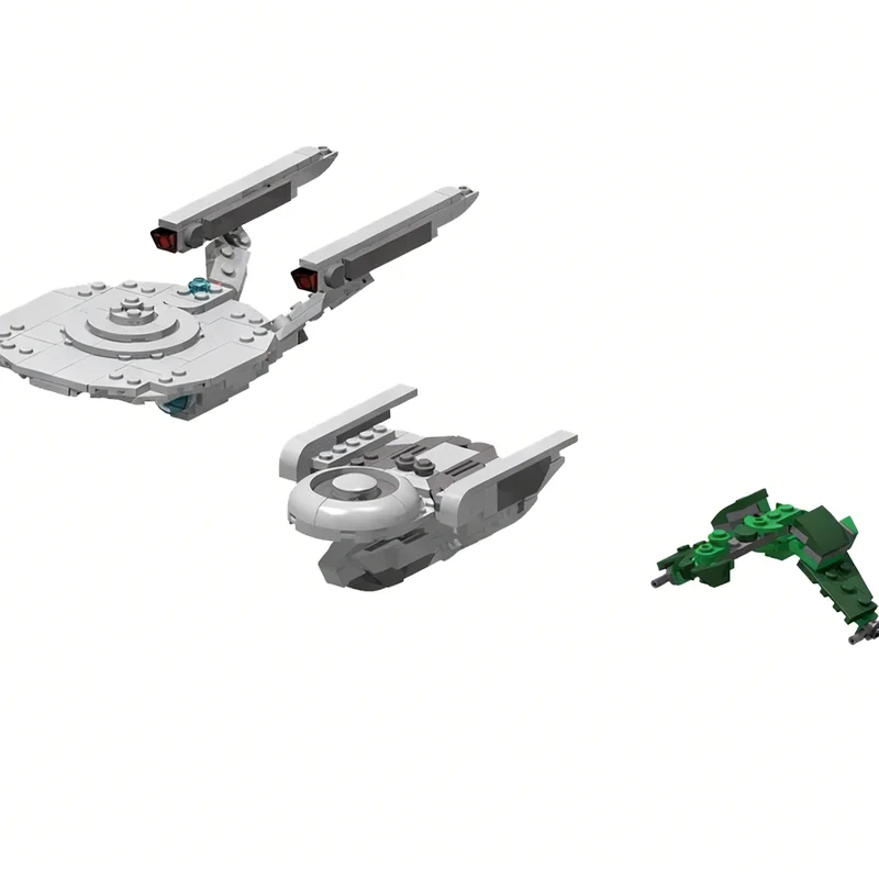 

244pcs MOC Oberth Class Science Vessel USS Grissom Space Model Building Blocks Construction Toys Christmas Gifts Brick Kids