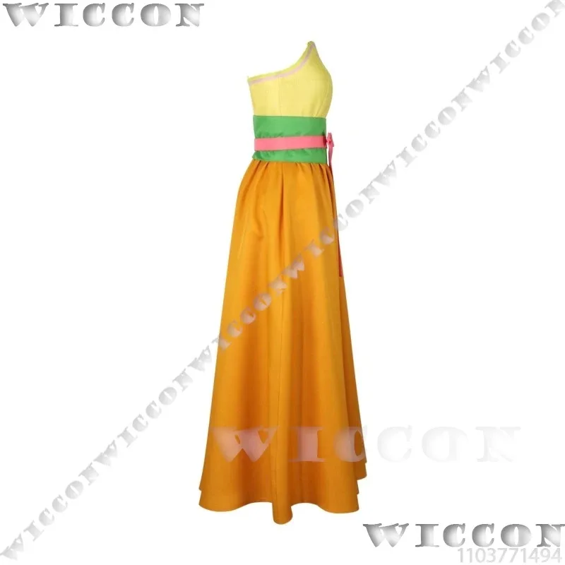 

asdh8@Mao mao The Apothecary Diaries Anime Coaplay Yellow Dress Hanfu Dancing Suit Wig Girl Woman Outfit Halloween Cos Customize