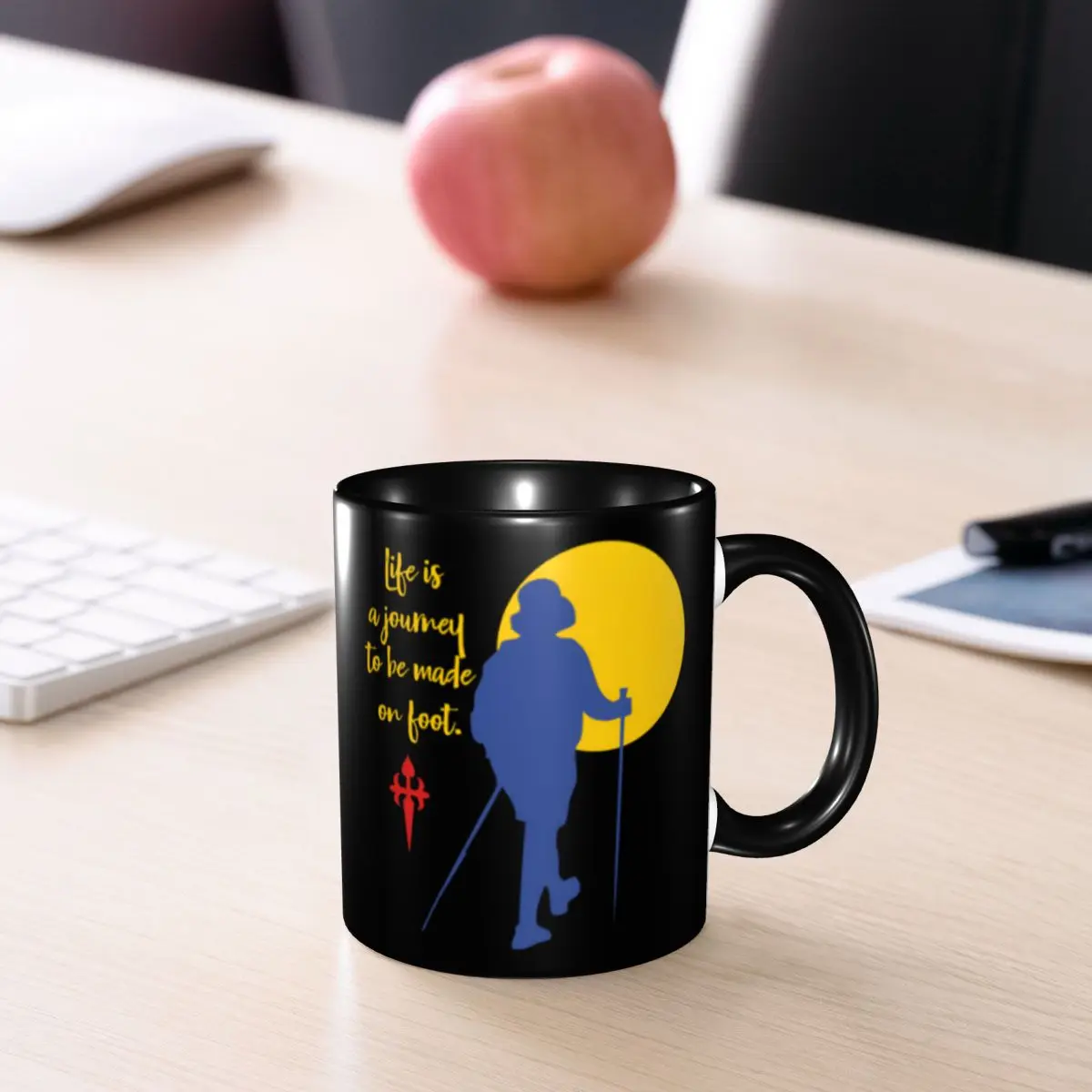 Buen Camino De Santiago Coffee Mug DIY Customized Way of St. James Ceramic Tea Milk Mug Cup