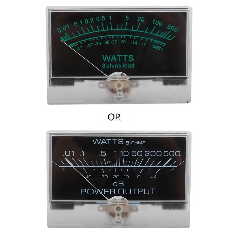 Panel Meter Black And Blue Background VU(DC500uA) Meter Audios Equipment Use Dropship