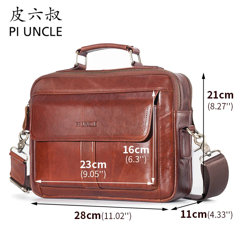 Valigetta Borse a tracolla a tracolla Borsa per laptop in vera pelle da uomo Valigetta da uomo per ufficio Borsa da viaggio