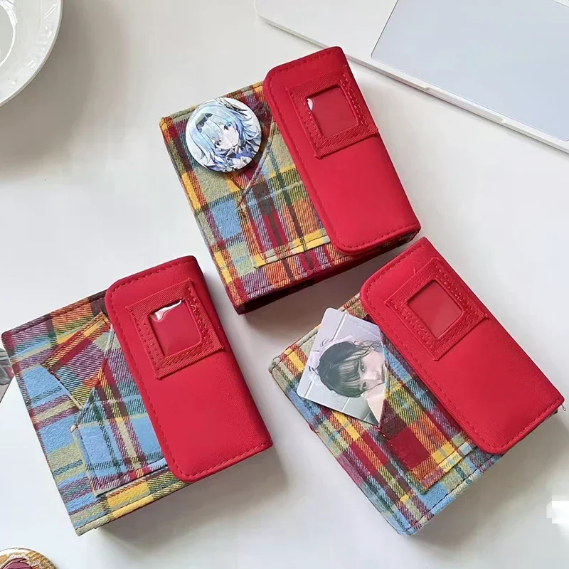 Picture 4: Creative Candy Color Loose-leaf Fabric Grid Card Book Photo Album Fashion Idol Photo Collection K- Photocards Collect Binder
