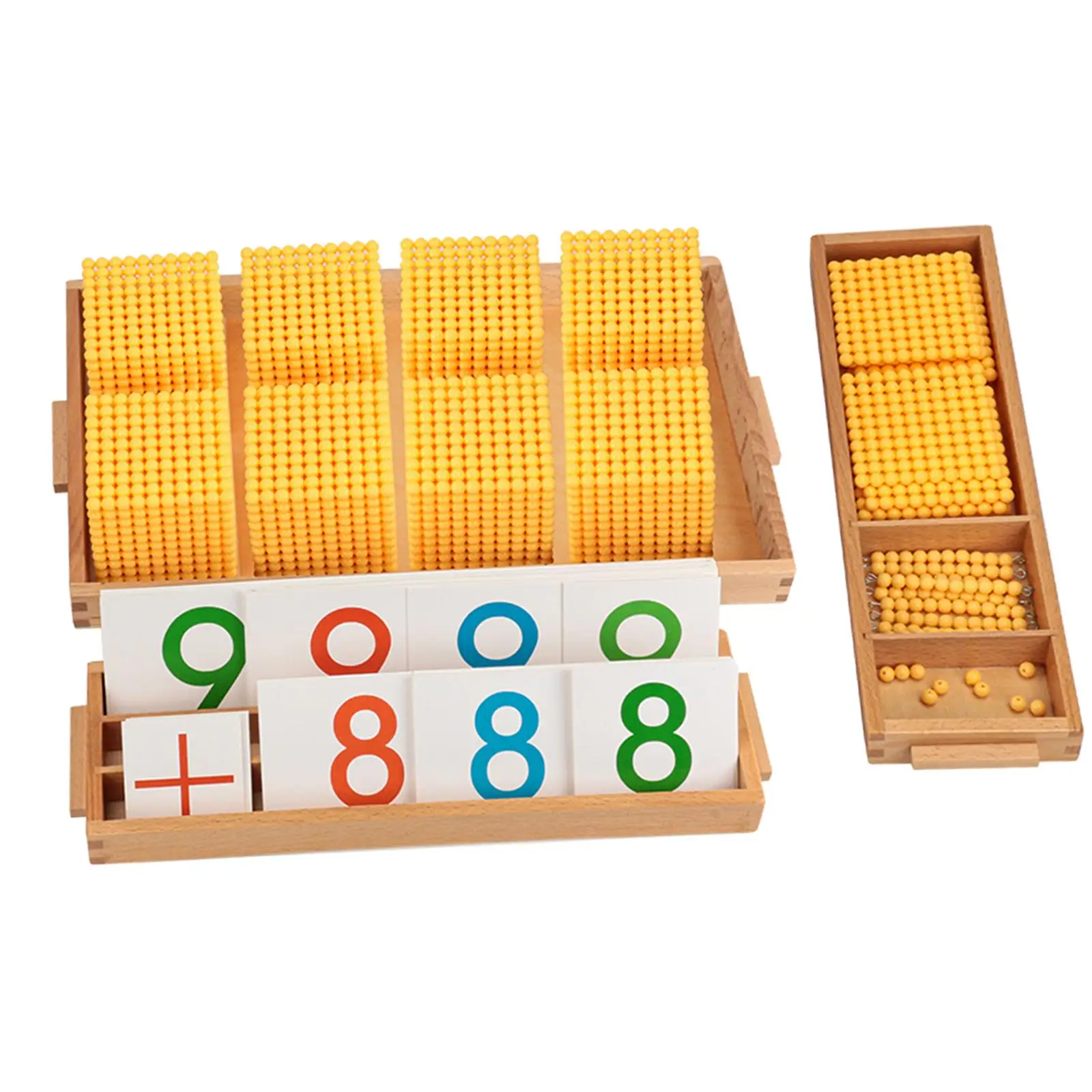 

Montessori Bead Material Set Decimal System Education Toys Math Manipulatives for Preschool Elementary Education Children Kids