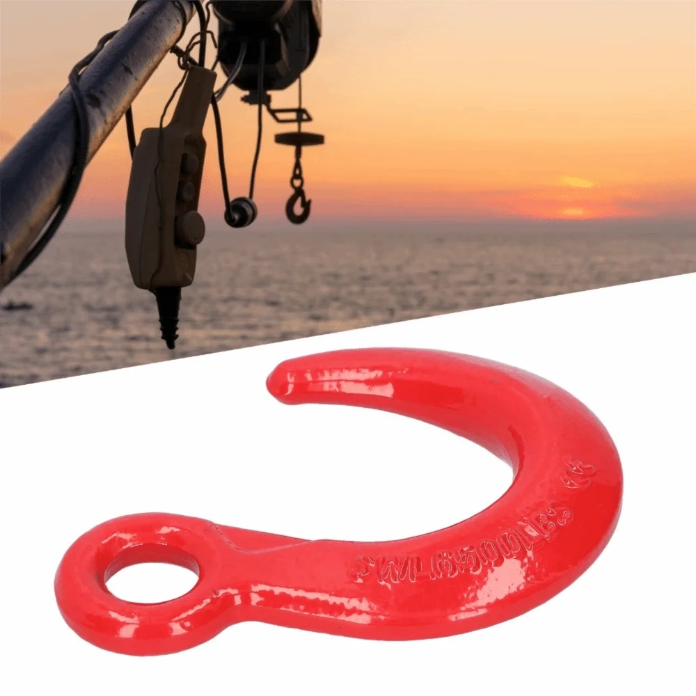 6500lb Capacity Lifting Hook Large Opening Heavy Duty Hoist Hook Alloy Steel High Strength Rigging Hook Industrial Lifting