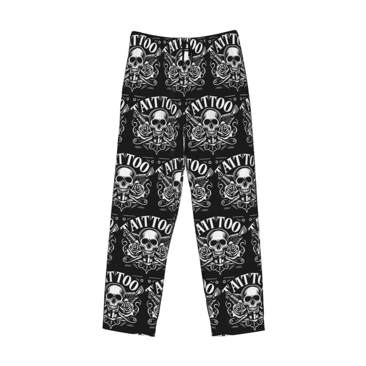 Custom Custom Bib Tattoo Artist Tattooists Pajama Pants Men Sleepwear Sleep Lounge Bottoms with Pockets