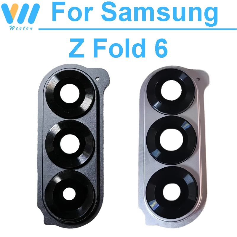 WEETEN Rear Camera Glass Frame For Samsung Galaxy Z Fold 6 Z Fold6 SM-F956 mobile phone camera holder Repair Accessories parts