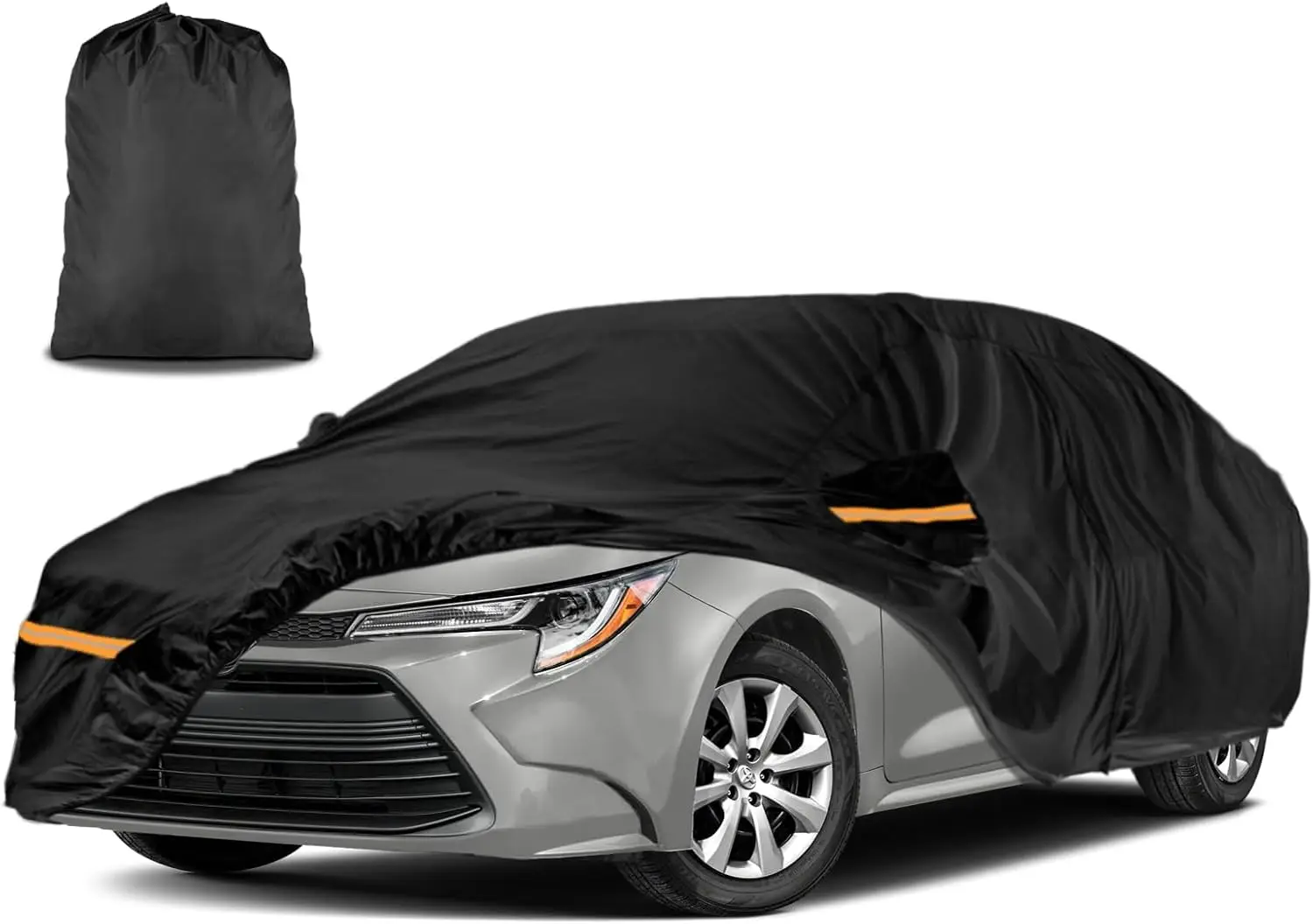 

Heavy Duty Car Cover for Toyota Corolla 2000-2025 Outdoor Full Exterior Protection from Sun Rain UV Dust Snow with Door Zipper