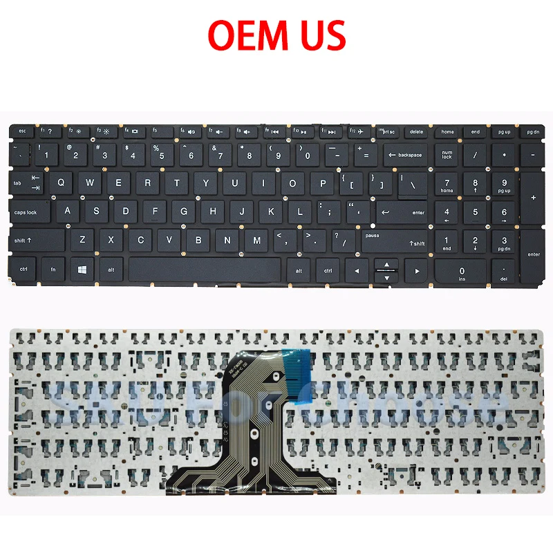 US New Replace Keyboard For 15-AC 15-AF 15-AY 15-BA 250 G4 G5 255 G4 G5 256 G4 G5 TPN-C125 TPN-C126 HQ-TRE