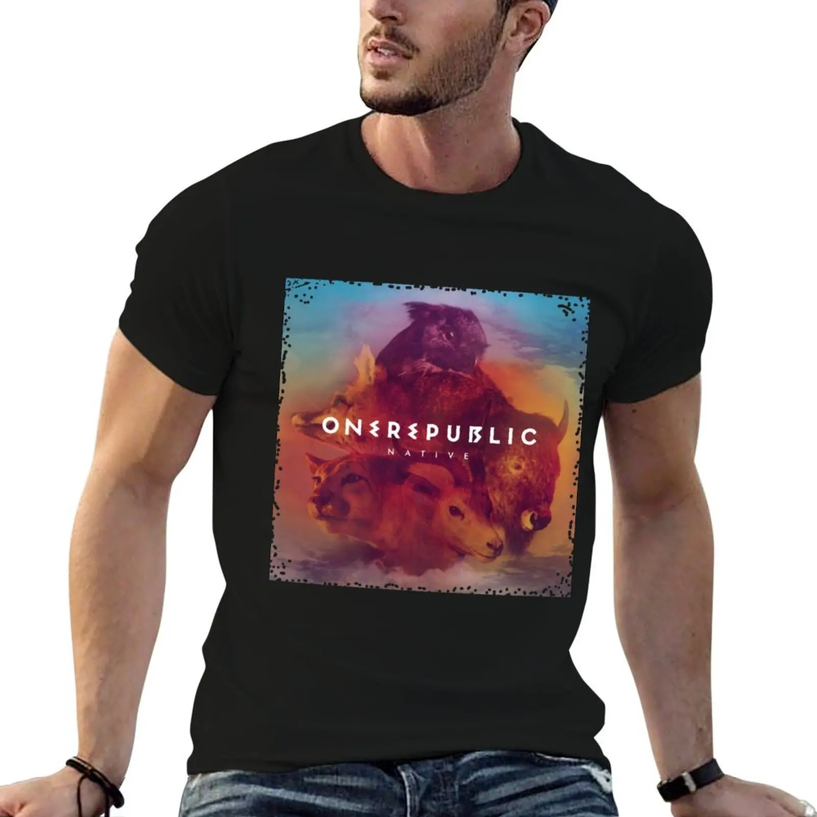OneRepubli-Native T-Shirt anime t shirts oversize t shirts for man cotton soft man t shirts graphic T-shirt
