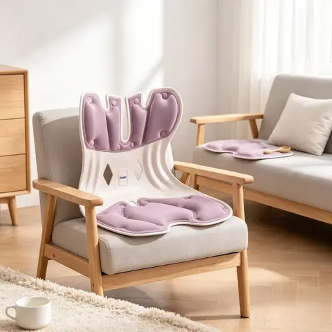 Lumbar Support Cushion Back Rest Pillow Pad Ergonomic Desk Seat High Elastic Breathable Mesh Office Home Car Posture Corrector