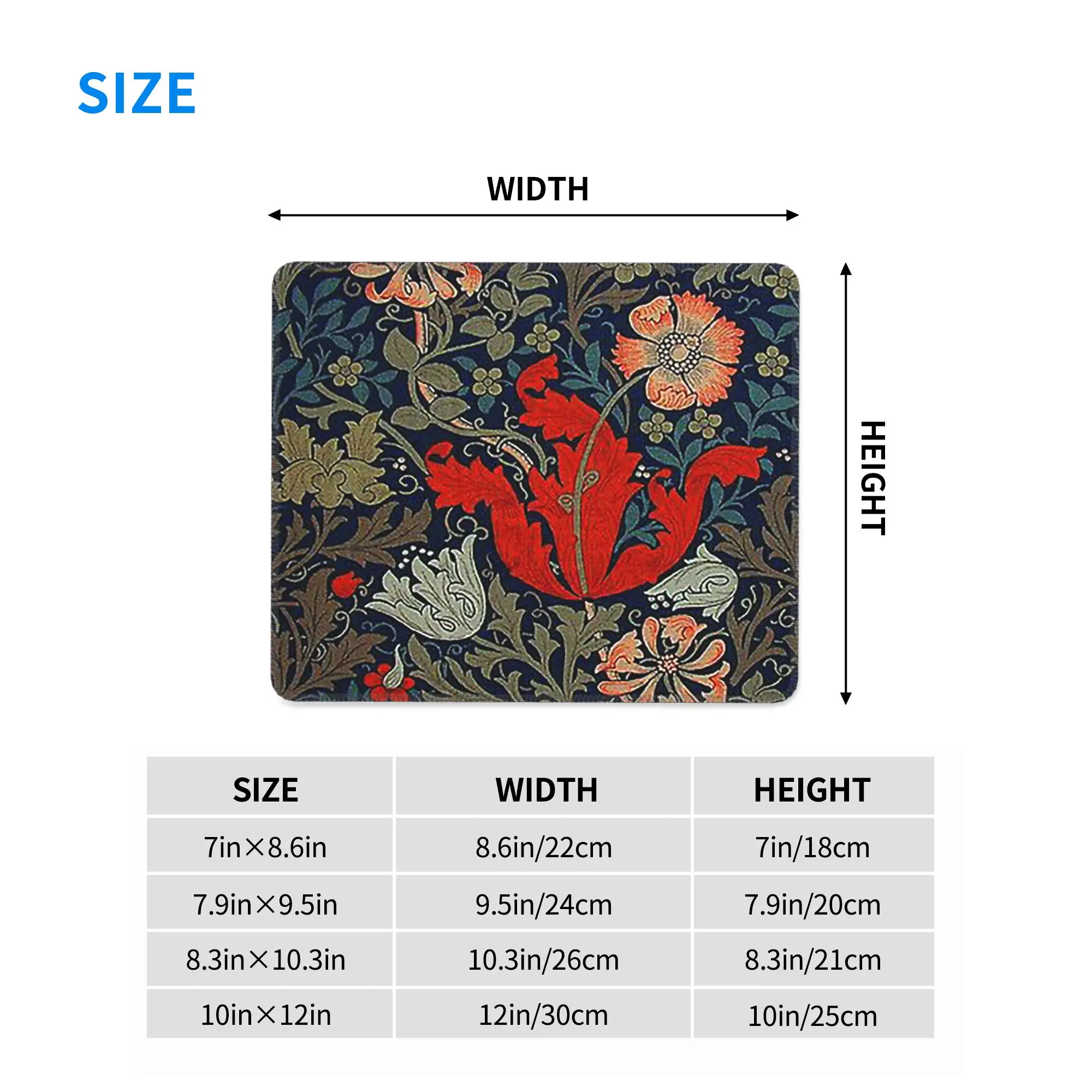 ويليام موريس كومبتون ماوس الوسادة الكمبيوتر لوحة المفاتيح ماوس حصيرة ألعاب الكمبيوتر المحمول مكتب حصيرة مكتب الجدول الحصير #2