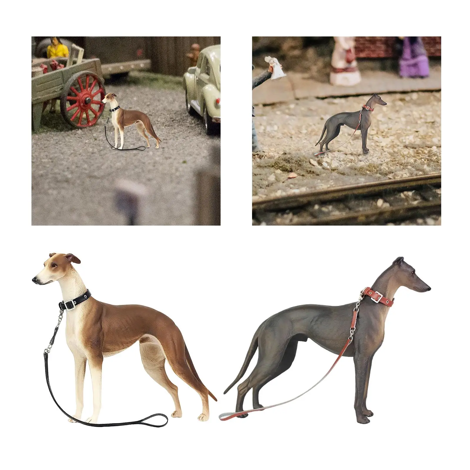 Figura de perro 1/6, decoración coleccionable, juguete educativo, juguete pintado para niños