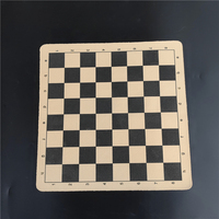 Chess Folding Leather Flannelette Material Small Chess Board 28cm/11inch Square Portable Chess Board