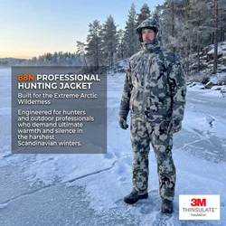 AinFad hunting clothing, waterproof windproof insulated hunting jacket camouflage fishing coat