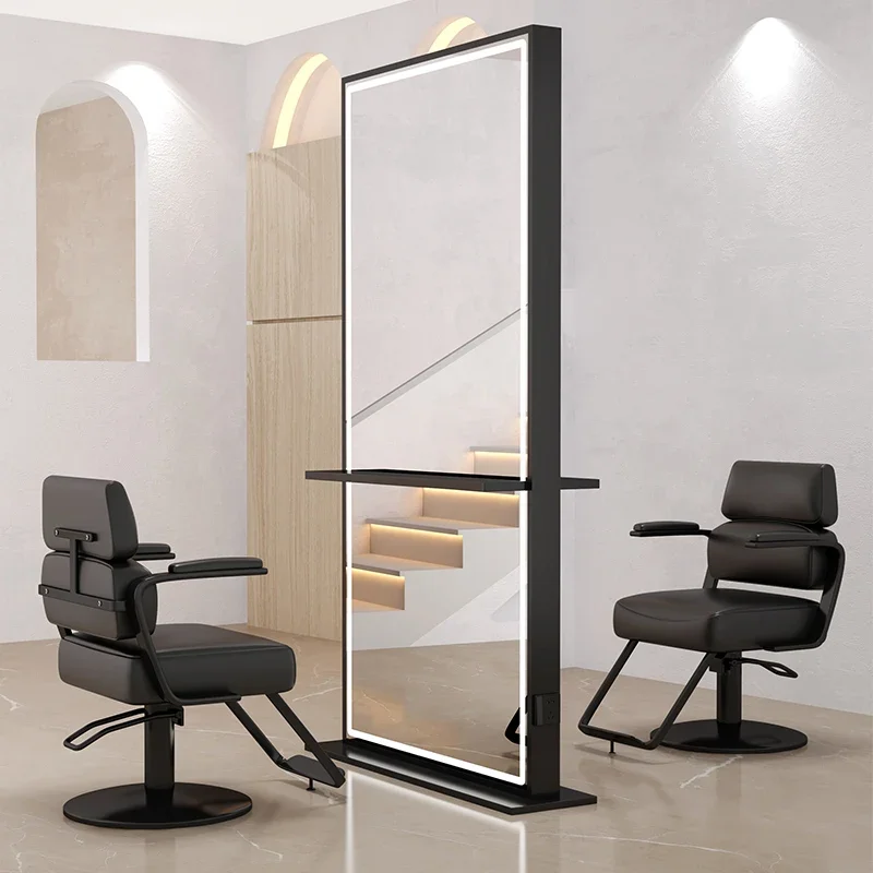 mirror hairdresser mirror table single and double-sided mirror