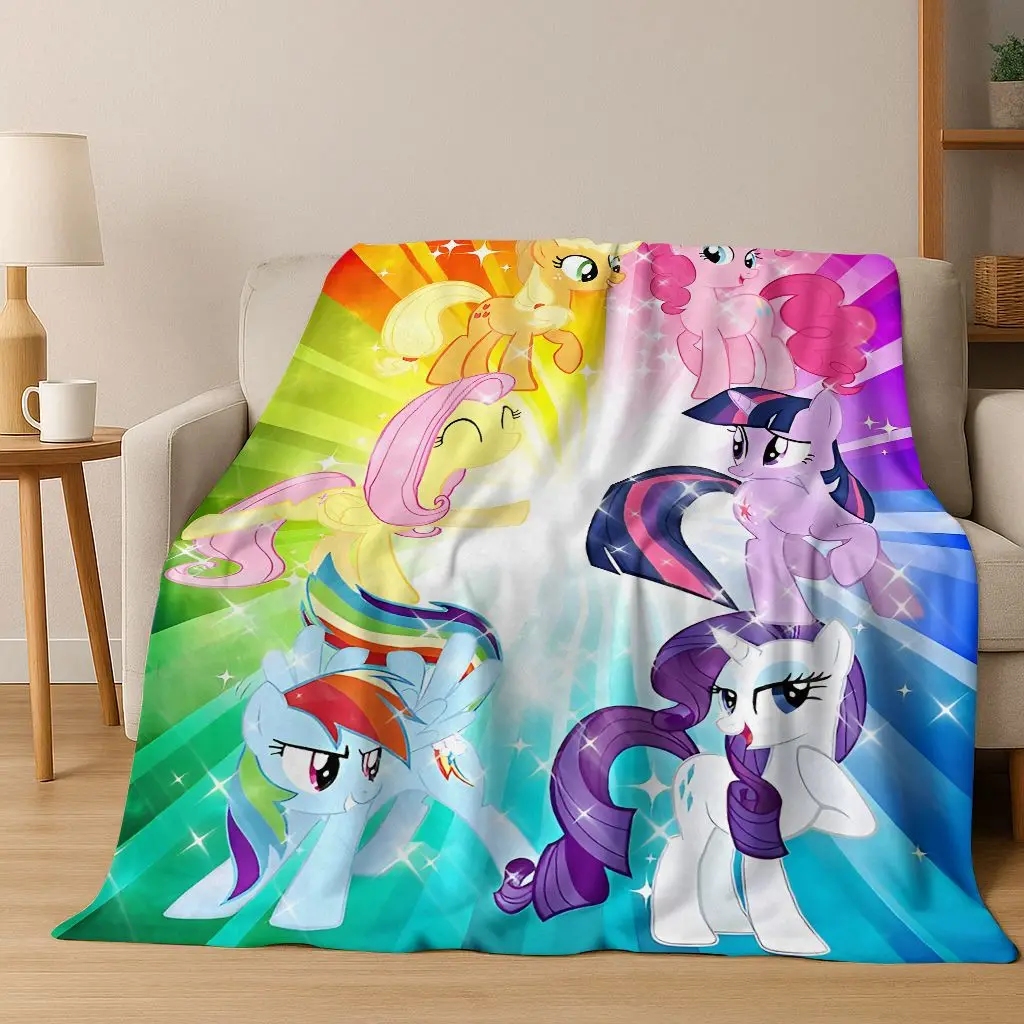 

26 Style My Little Pony Cartoon Flannel Blanket,Warm and Cozy Soft Throw Blanket for Home Bedroom Bed Sofa Travel Cover Kid Gift