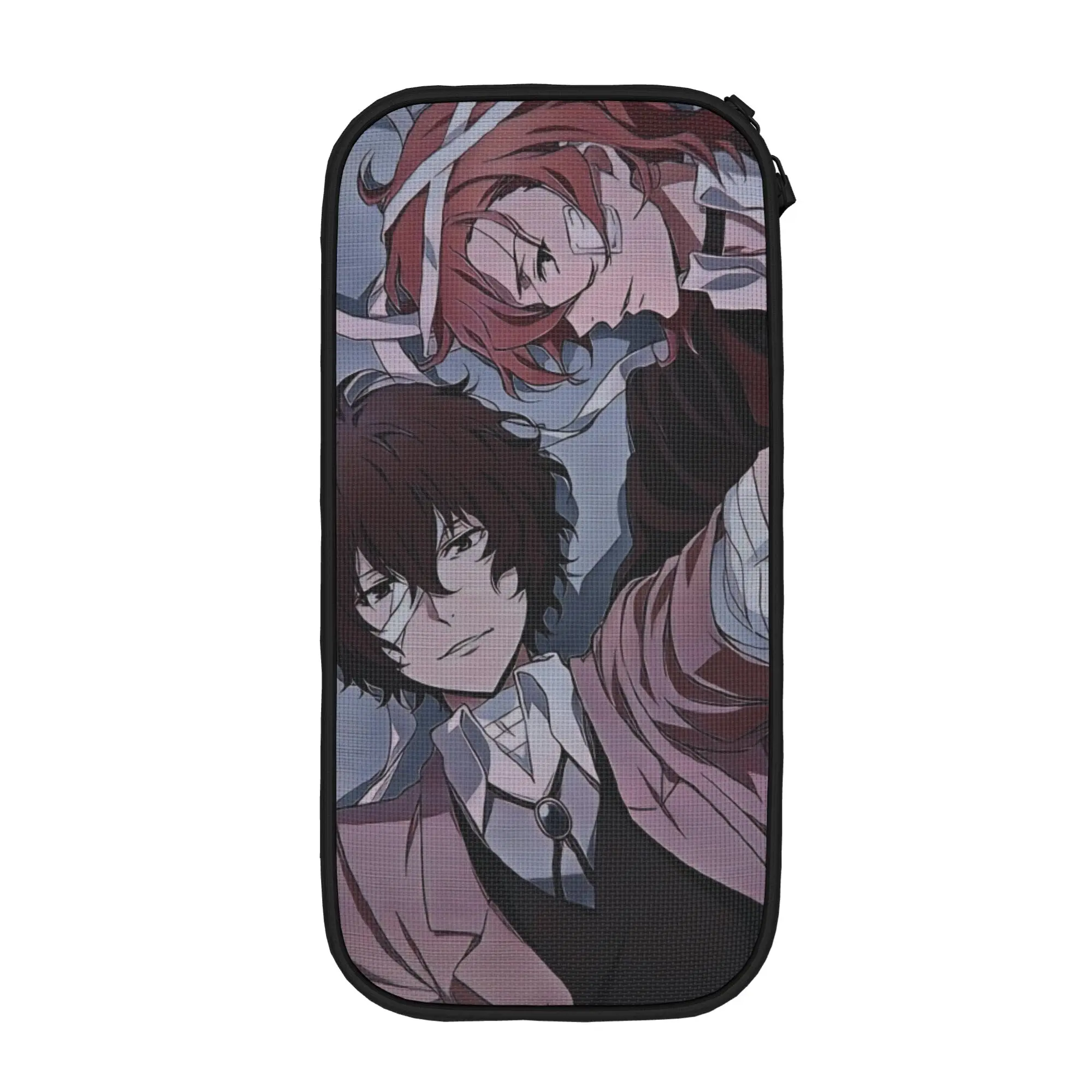 

Dazai Bungo Stray Dogs Pencil Case Fashion Pen Bag for Student Big Capacity Students School Zipper Pencilcases