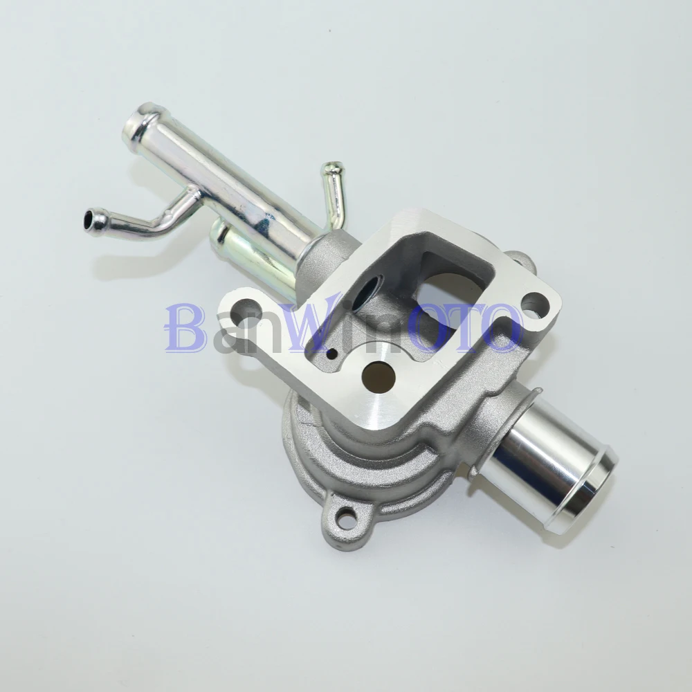 الألومنيوم ترموستات غطاء الإسكان الجمعية منفذ مبرد المحرك صالح لشركة هيونداي أكسنت 06-10 2562026870 2562026120 25620-26870