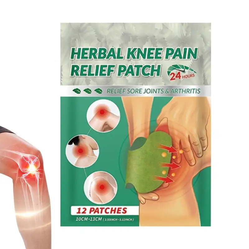 Parches de alivio para rodilla y rodilla, Kit de parches calientes para aliviar la incomodidad, cuidado corporal a base de hierbas naturales, yeso para espalda, tensión muscular