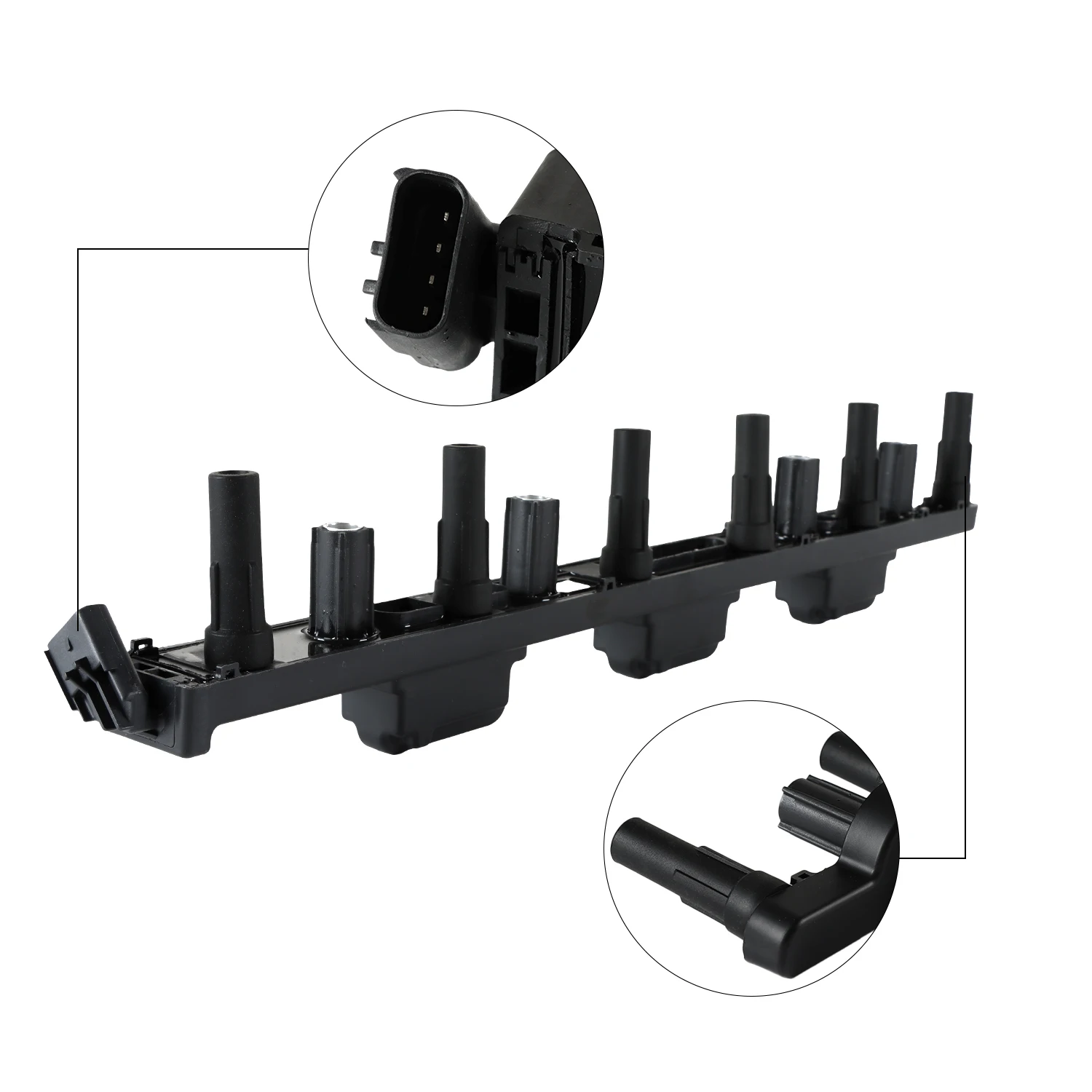 مجموعة واحدة من ملفات الإشعال الجديدة لسيارة من أجل من من من ماركة Jeep 4.0l L6 Uf296 56041476aa-من ماركة Tnkc523 C1263 قطع غيار سيارات