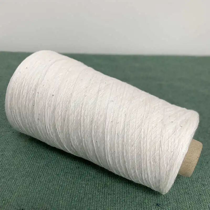 

Summer Pure Cotton Small Beads iny Cotton Yarn Hand Knitted Medium Fine Wool Yarn Handmade DIY Material Kit