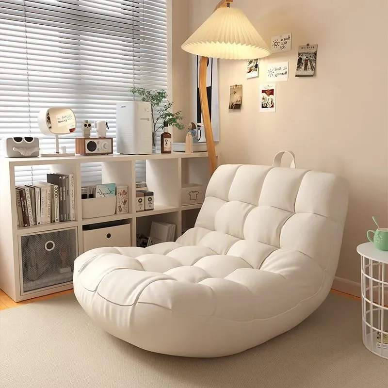 

Lazy Sofa Caterpillar Single Bedroom Small Sofa Master Bedroom Recliner Tatami Balcony Leisure Chair Bean Bag Chair with Filling