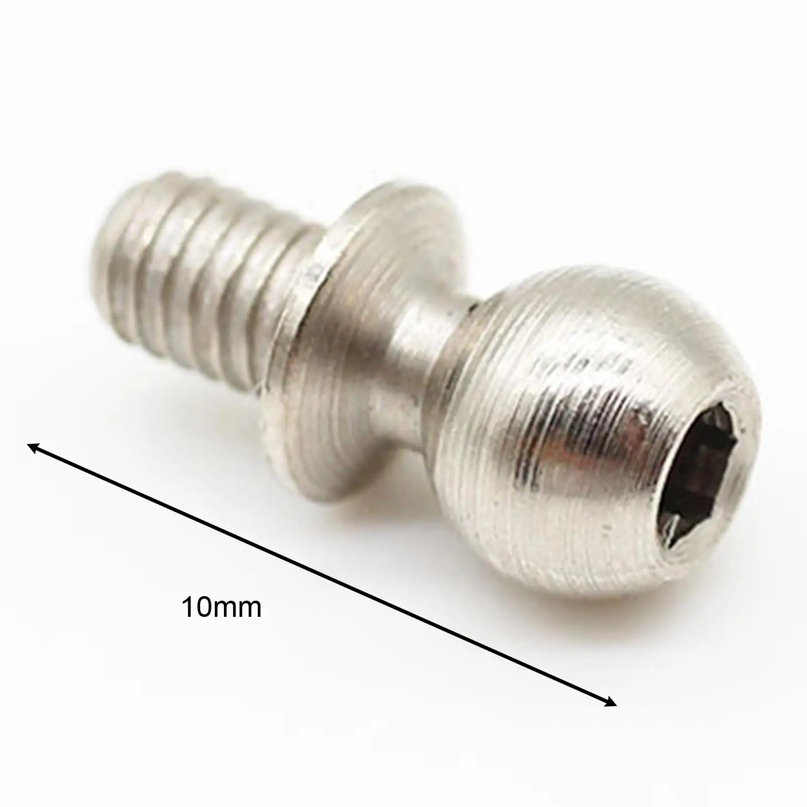 10 Pieces RC Car Ball Head Screws Durable Spherical Bolts for Wltoys 144001 144002 144010 124010 124008 124007 124016 1:14