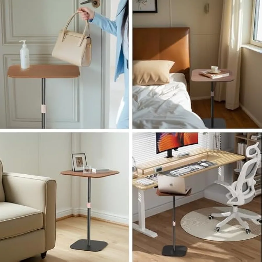 Подставка для ноутбука Напольная подставка Подставка для проектора с регулируемым по высоте металлическим основанием Боковой столик Торцевой столик для кровати Диван Офис Ho