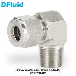 316 Stainless Steel Double Ferrule Compression Connector Male NPT BSPT ELBOW 1/8 1/4 3/8 1/2 6 8mm Pipe Fitting replace Swagelok
