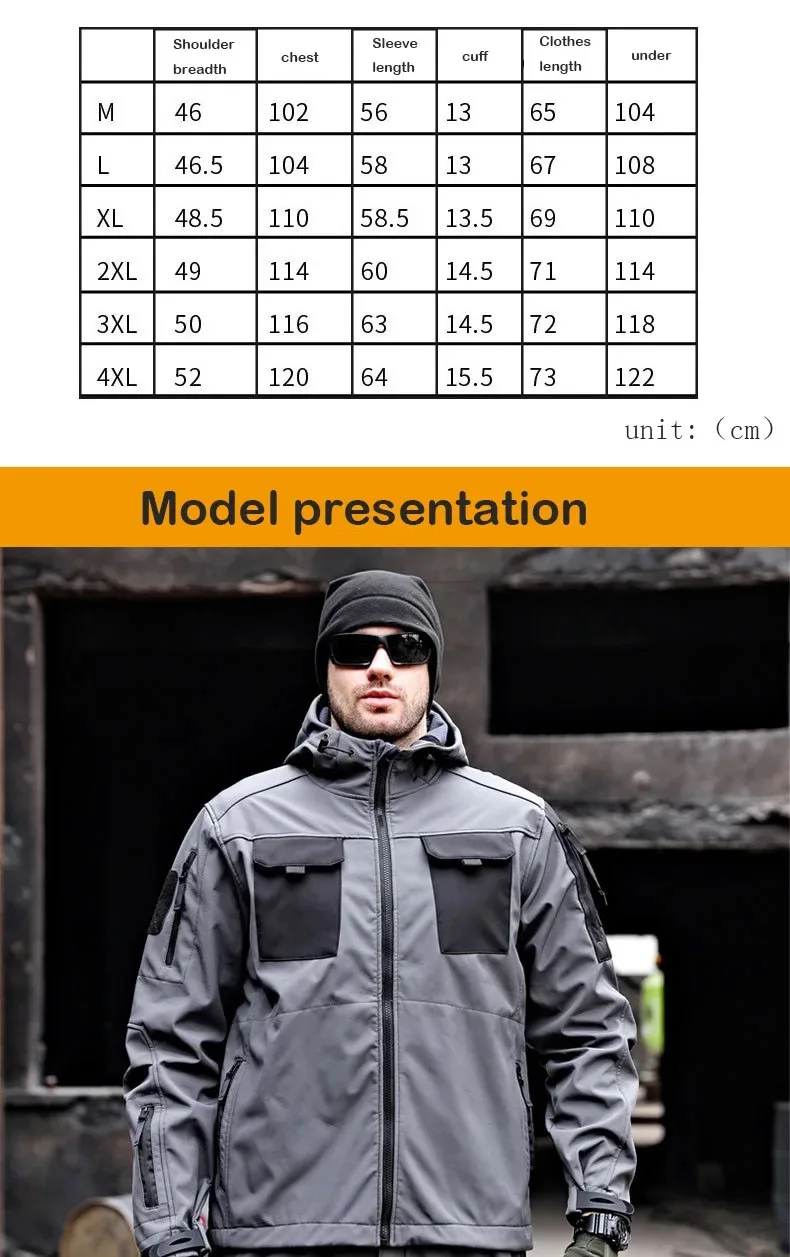 Mens Beetle Invader Soft Shell Tactical Set Mens Outdoor Hunting Hiking Multi Functional Camo Sets Thicken Warm Windproof Suits