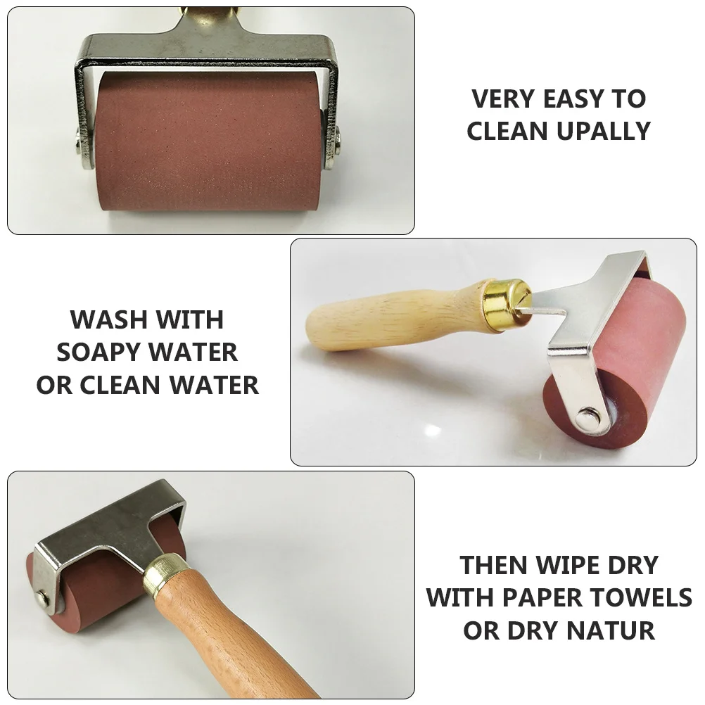 1 قطعة أداة توزيع الحبر الدوارة لطلاء سطح أملس الغراء نشر سهلة التنظيف مجموعة أدوات صنع الحرف الفنية