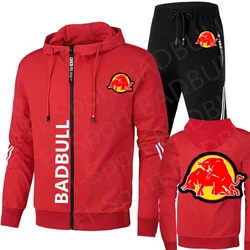 Badbull, 2024 new model, outdoor sportswear, men's and women's zippered hoodies, hooded sportswear set