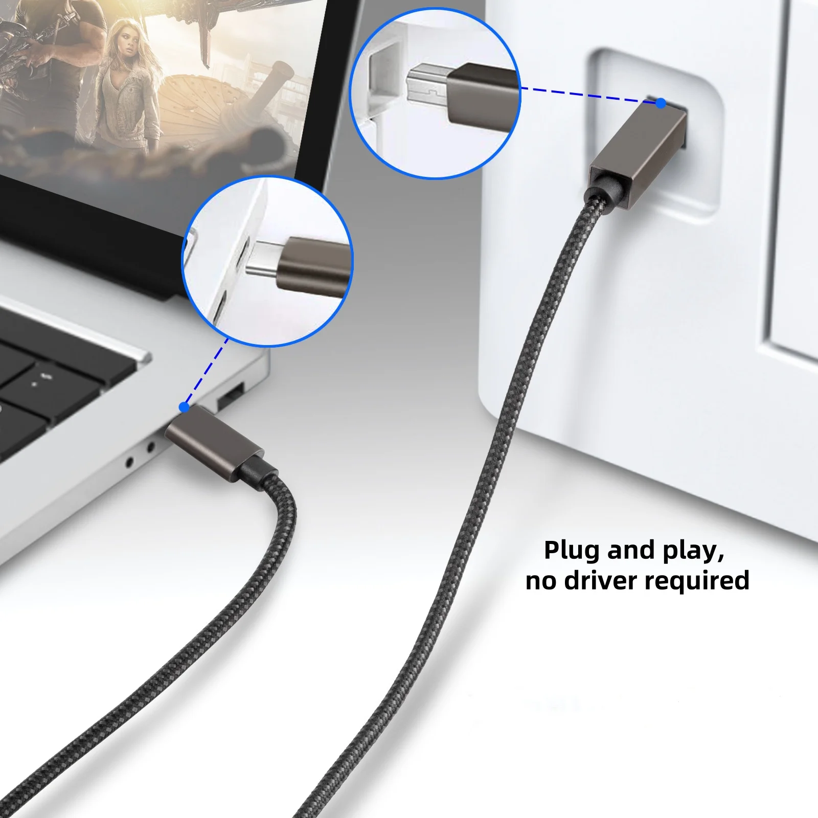 Usb C To Usb B 2.0 … - image