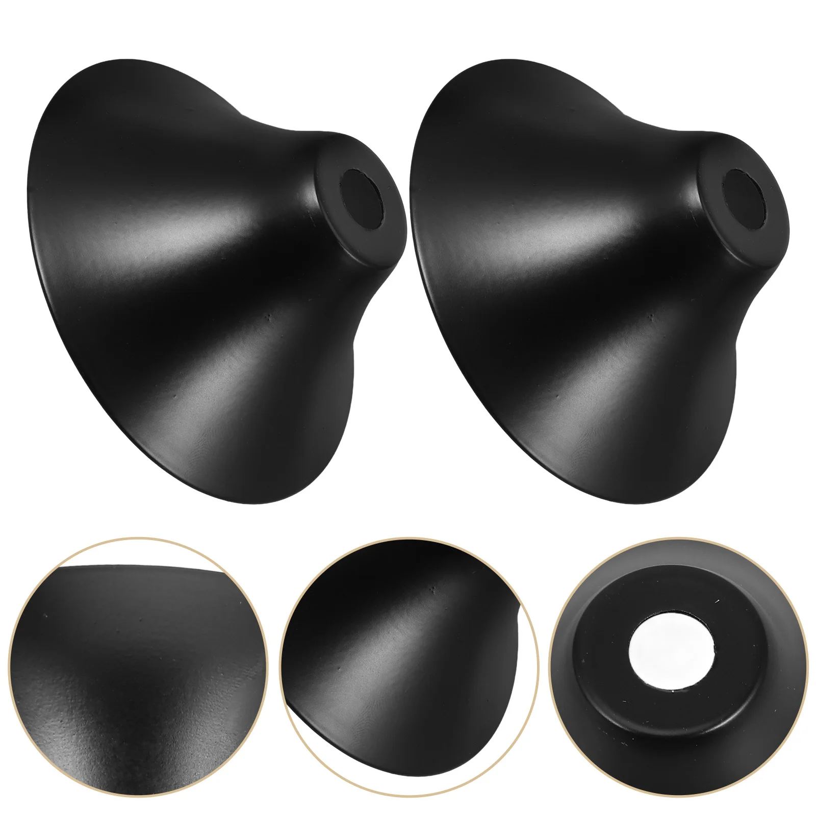 

2Pcs Lamp Holder Cups Modern Retro Light Socket Holder for Bar Living Room Decor Metal Lamp Finial Replacement Part