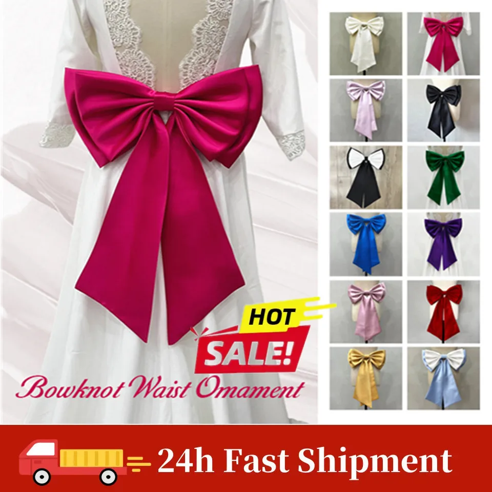 

Элегантное свадебное платье с бантом, легкий съемный бант на талии, украшение для танцев и косплея, события N ew